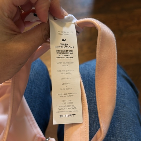 SHEFIT “The Flex” Sports Bra NWT. Blush color - Picture 5 of 8